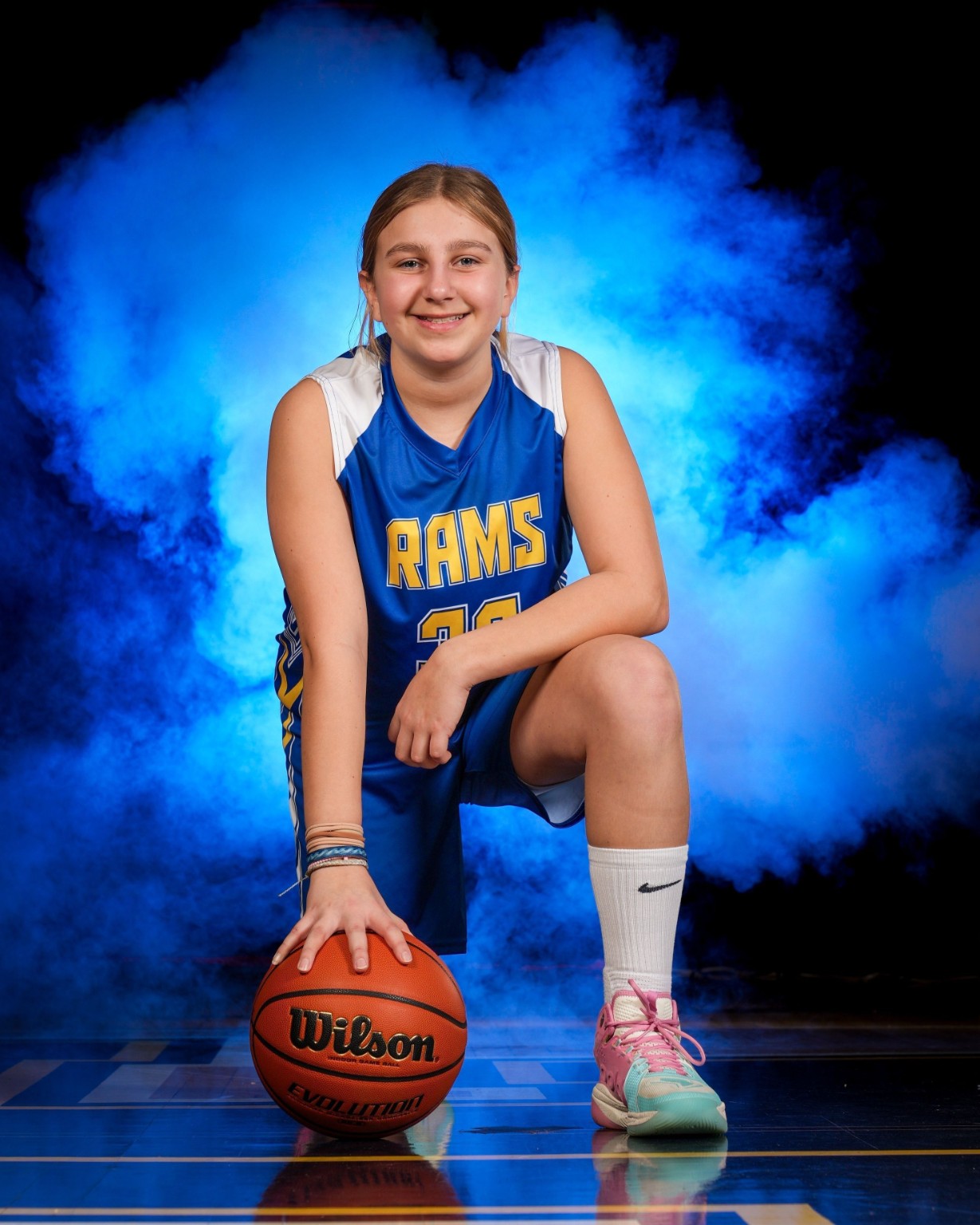 Adelyn Dalton in basketball uniform